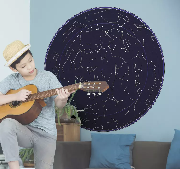 Northern Hemisphere Constellations Home Sticker - TenStickers