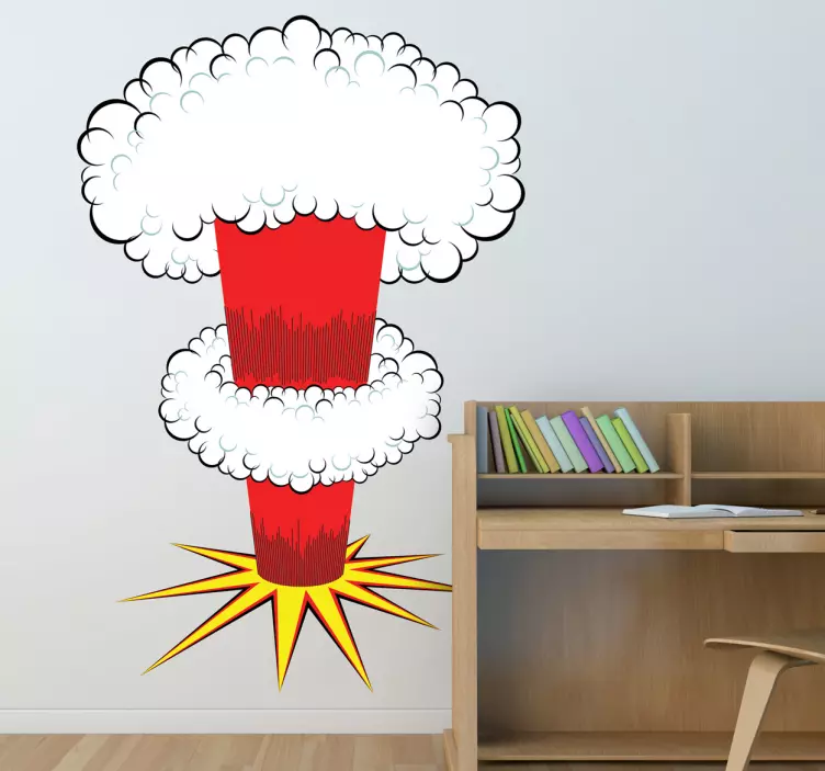 Nuclear Explosion Decorative Sticker - TenStickers