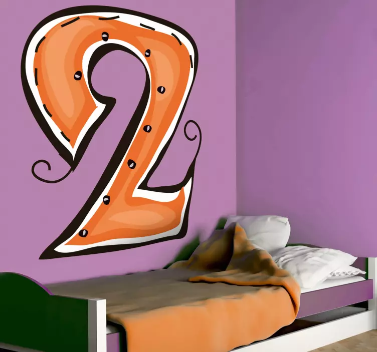Number 2 Sticker - TenStickers