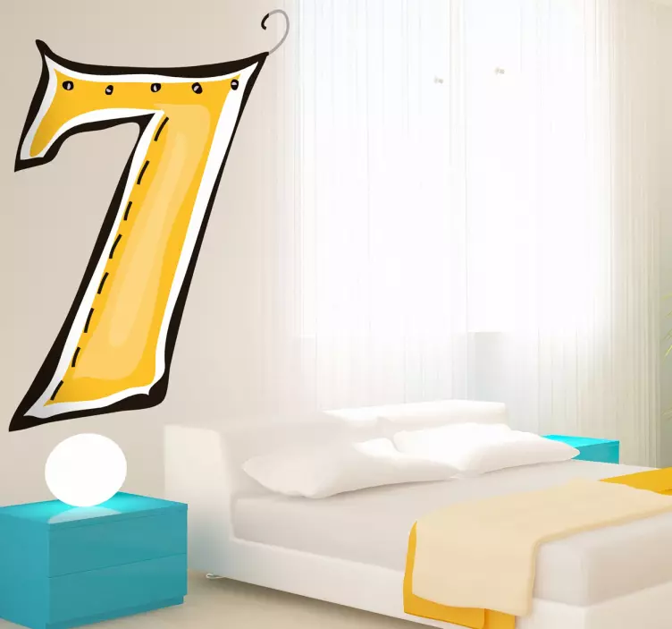 Number 7 Sticker - TenStickers