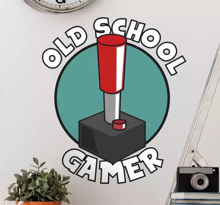 Old School Gamer Wall Sticker - TenStickers