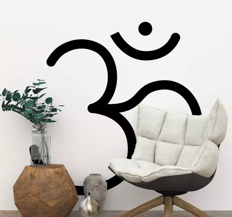 Om symbol Politics Stickers - TenStickers