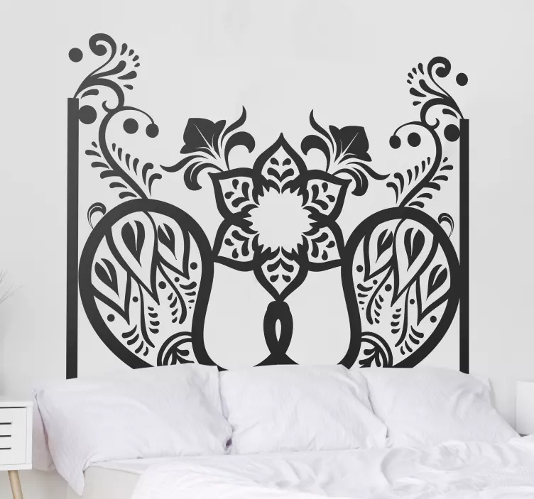 Paisley pattern  decoration wall decal - TenStickers