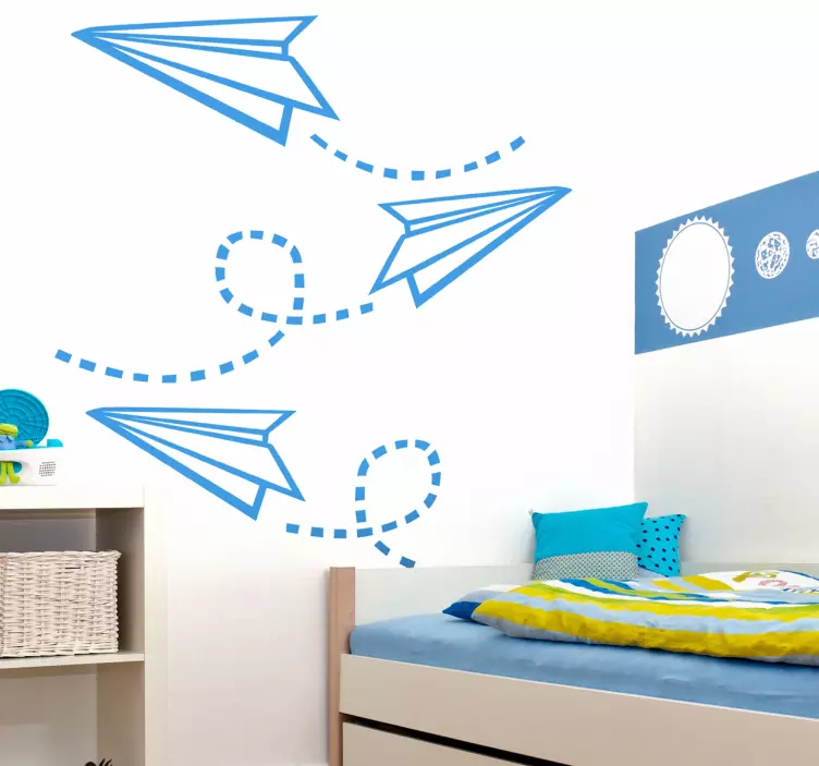 Paper Planes Kids Sticker - TenStickers