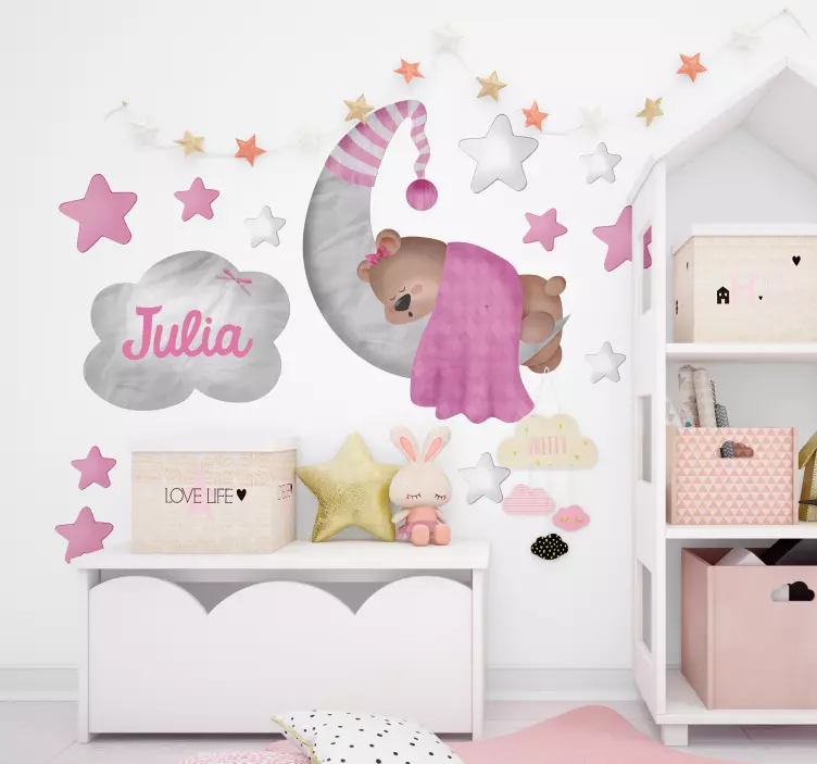 Cute Kids Decor - Teddy Bear Wall Sticker - TenStickers