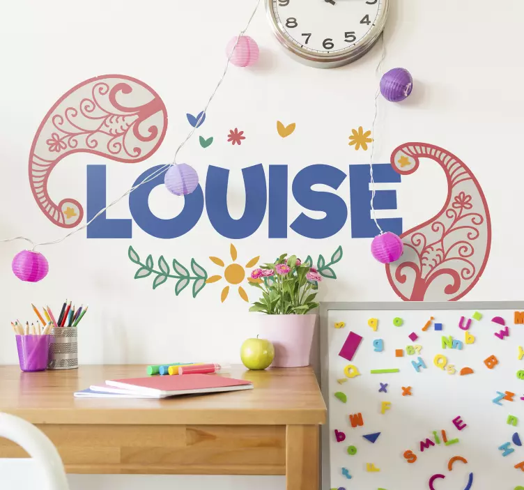 PERSONALIZED NAME DECORATION wall stickers for kid - TenStickers