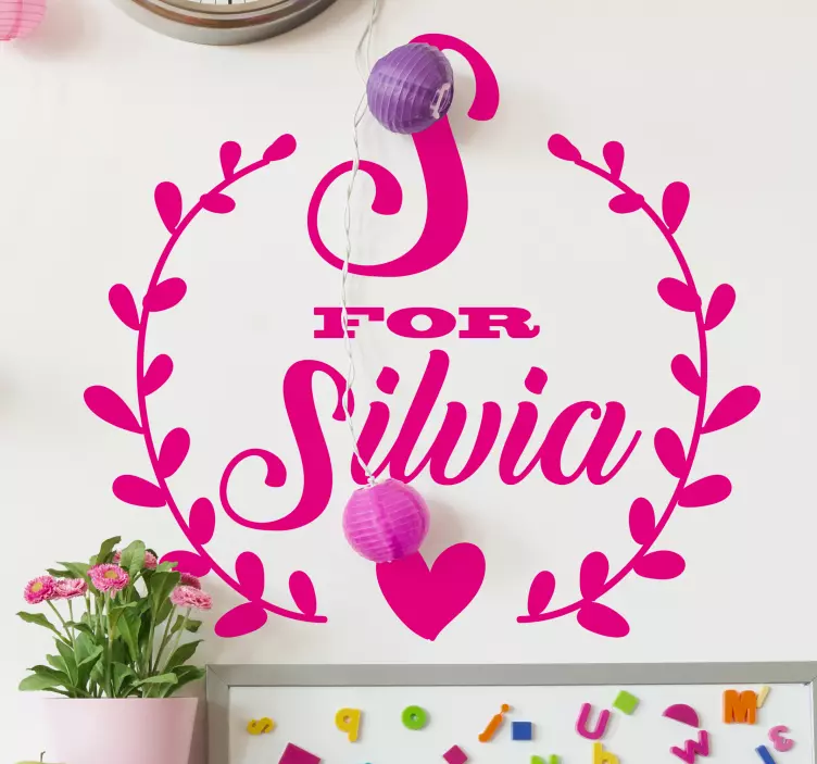 Personalized Name Design quote sticker - TenStickers