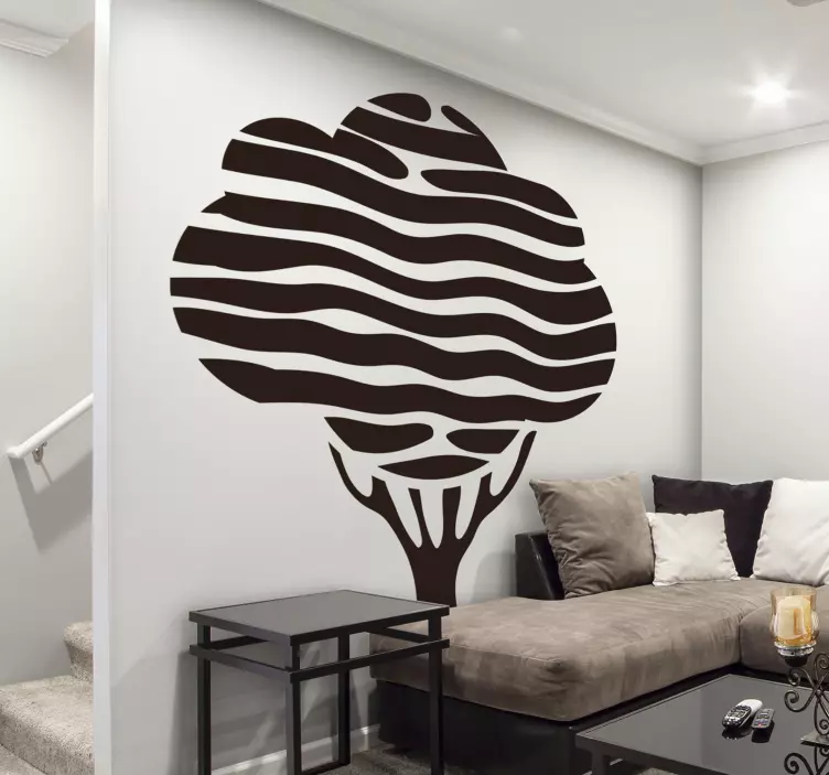 Plant sticker artistic tree shape - TenStickers