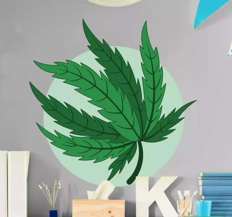 Plant sticker leafy green illustration - TenStickers