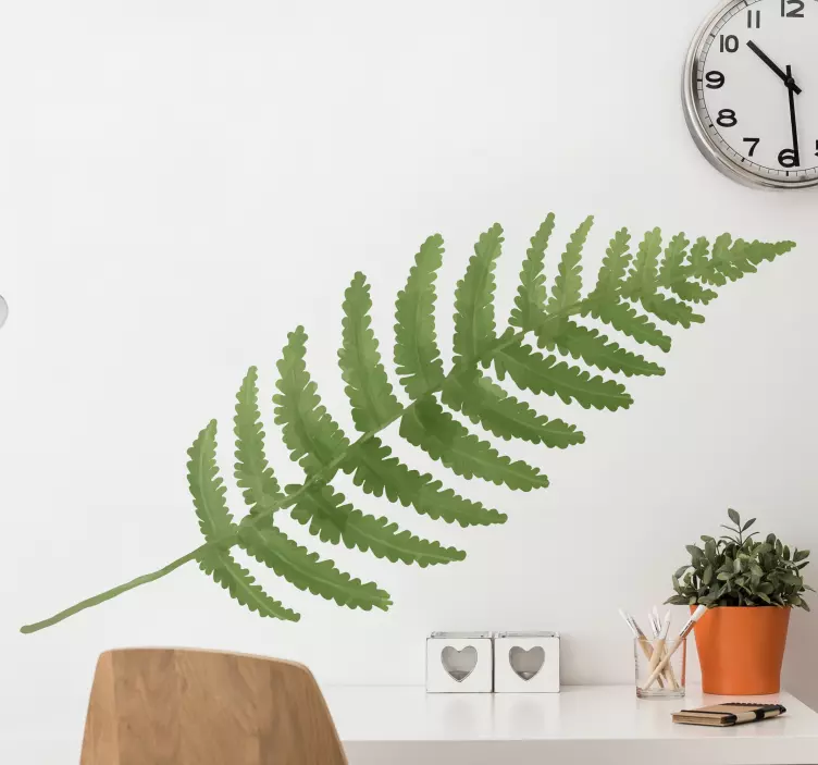 Plant sticker lush fern leaf - TenStickers