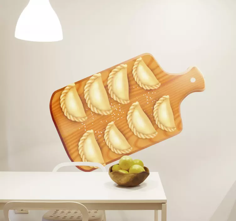 Polish-dumplings cutlery wall sticker - TenStickers