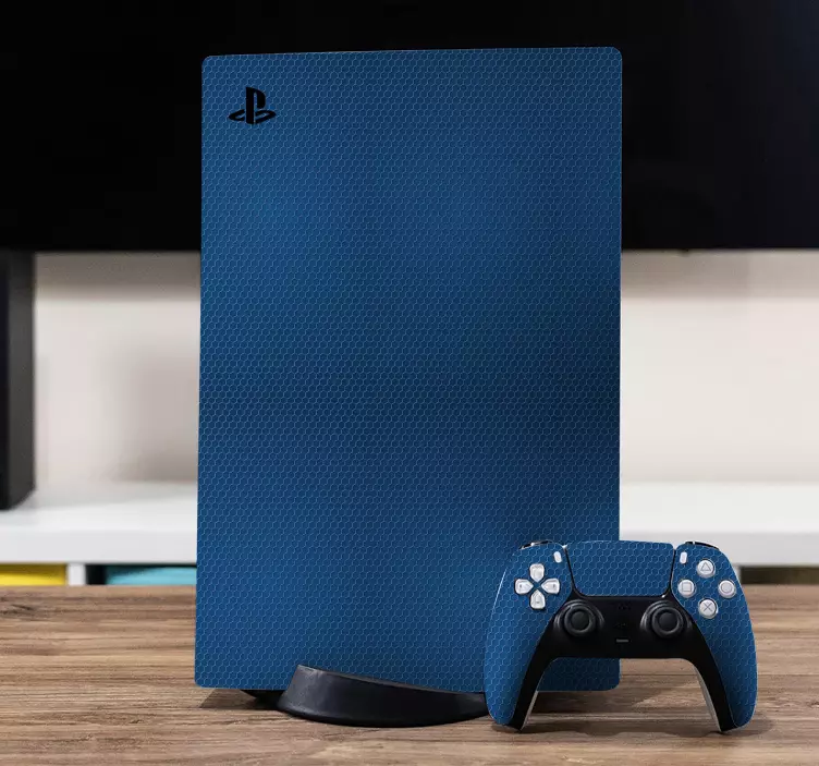 Ps5 skin blue texture cover - TenStickers