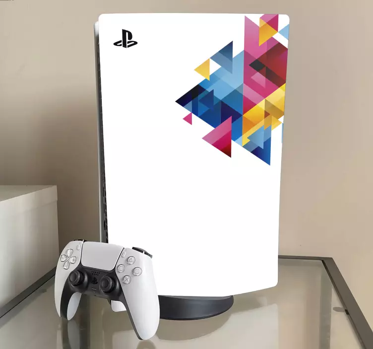 Ps5 skin geometric color pattern - TenStickers