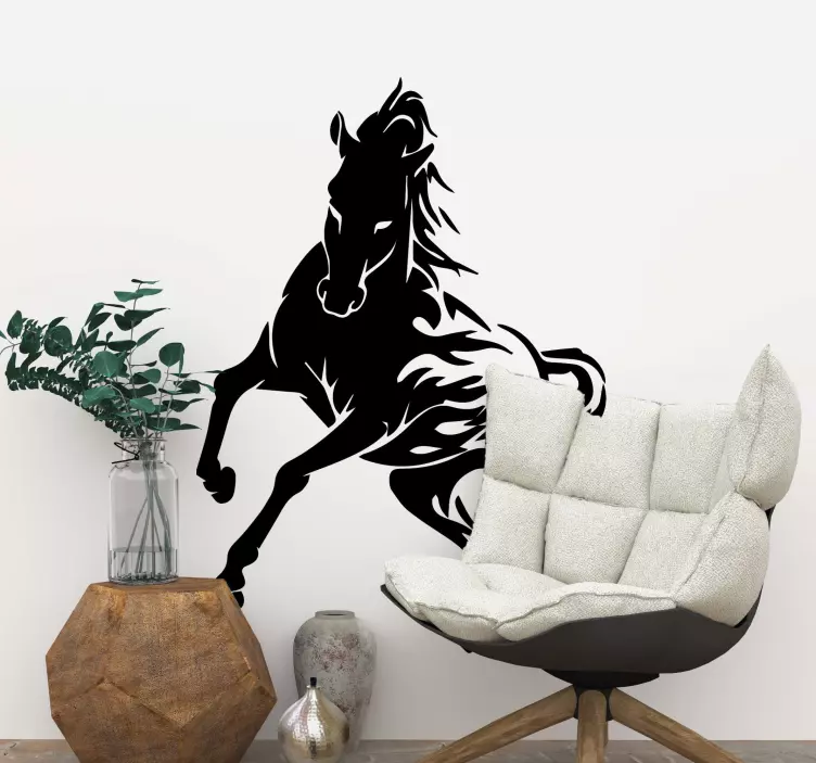 Regal Horse Outline wall sticker - TenStickers