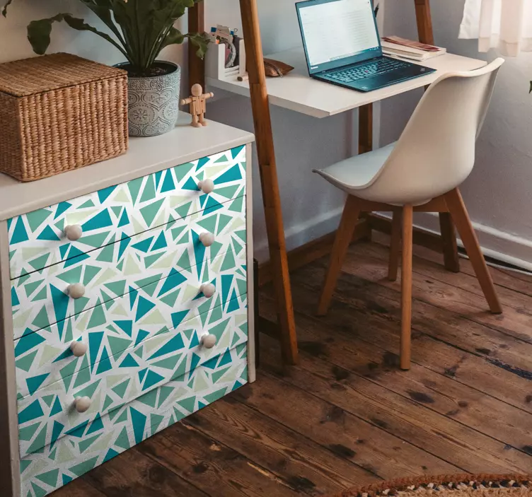 Retro Mosaic Tile Transfer - TenStickers