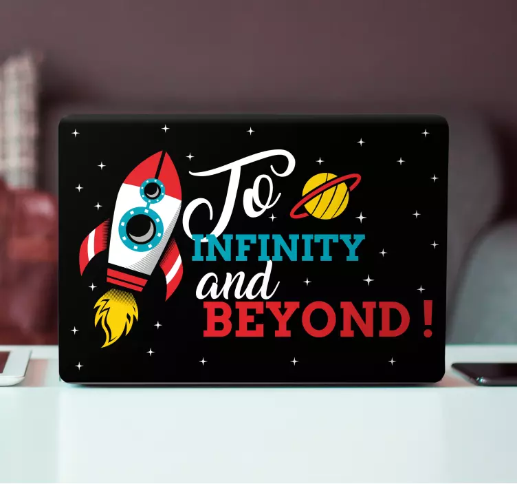 Rocket Launching Adventure laptop skin - TenStickers