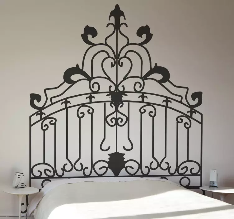 Rococo Headboard Wall Decal - TenStickers