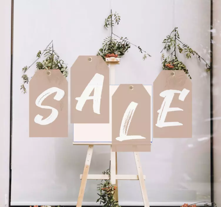 Sales hanging tags window sticker - TenStickers