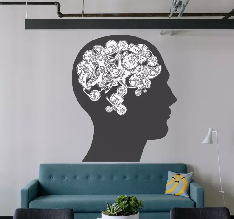 Science sticker cognitive mechanism artwork - TenStickers