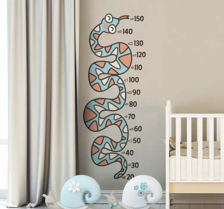 Serpent Height Chart Sticker - TenStickers