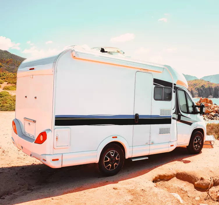 Sidebands caravan line sticker - TenStickers