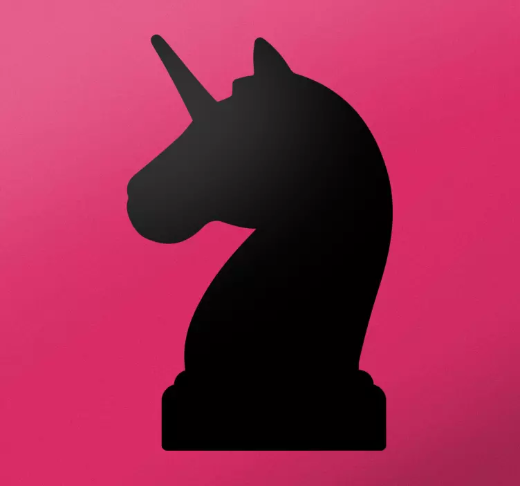 Silhouette Unicorn Wall Sticker - TenStickers