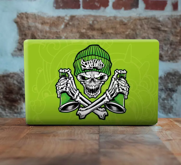 Skull with Crossed Bones laptop skin - TenStickers