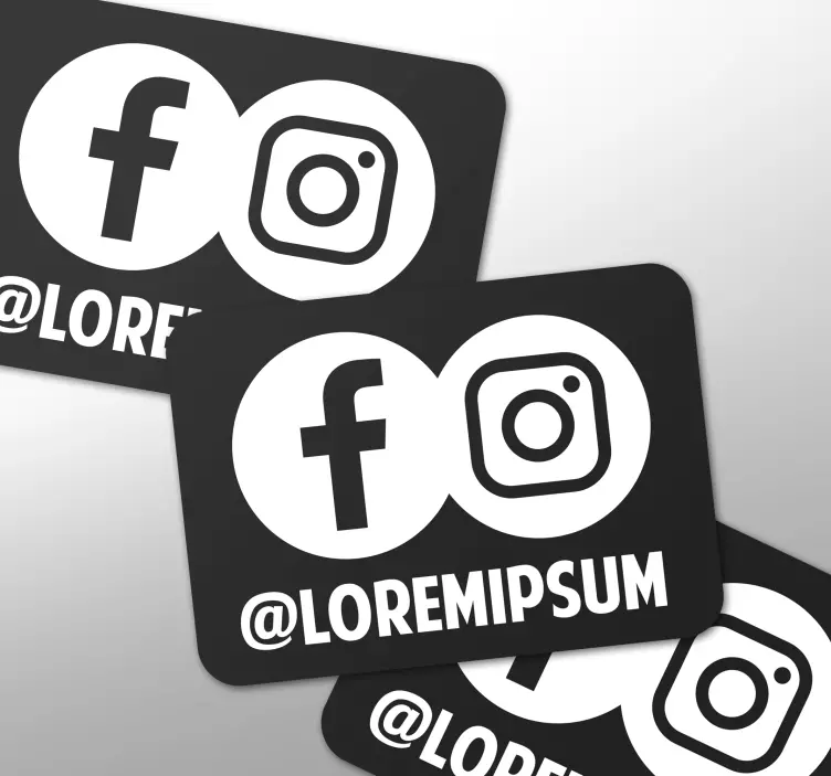 Social Media Icons object sticker - TenStickers