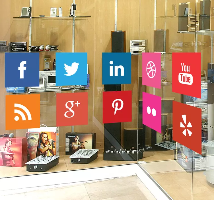 Social Media Logo Sticker - TenStickers