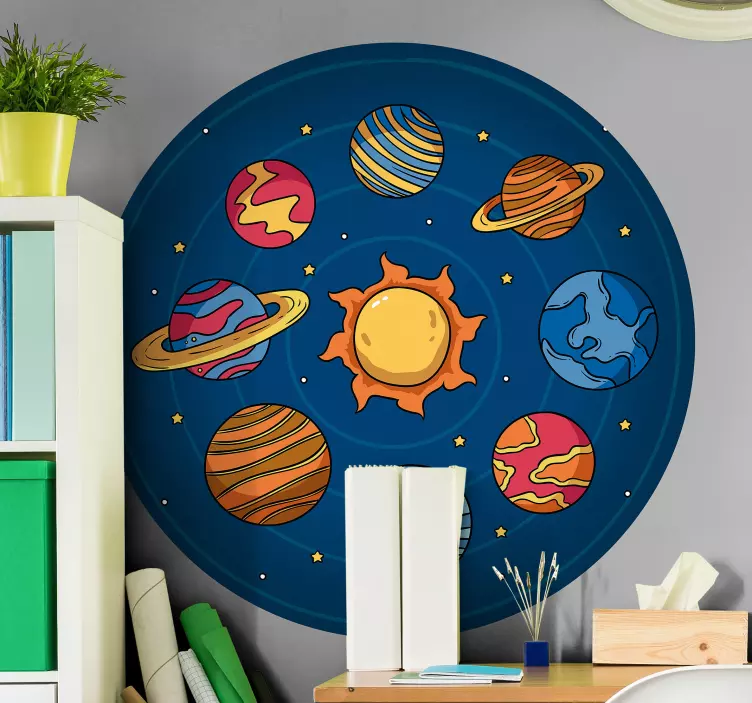 Solar System Elements space wall sticker - TenStickers