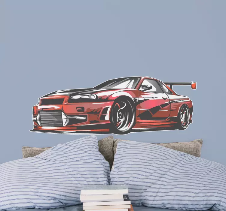 Sportcar car wall sticker - TenStickers