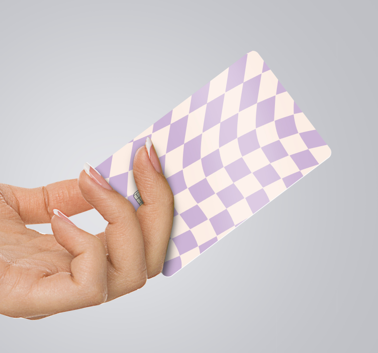 squares pastel colors credit card sticker - TenStickers