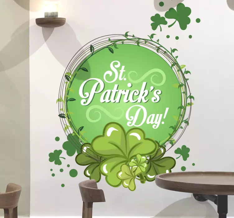 St. Patrick's Day Wall Sticker - TenStickers
