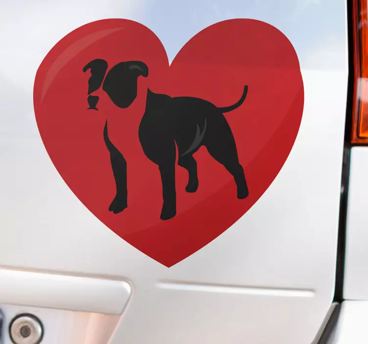 Staffik heart car sticker - TenStickers