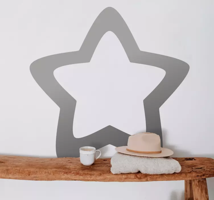 Star Shape Frame wall stickers for kid - TenStickers