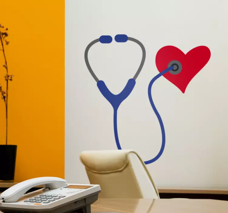 Stethoscope Wall Sticker - TenStickers