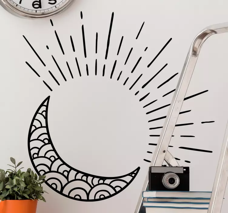 Sun, Moon & Stars Sticker - TenStickers