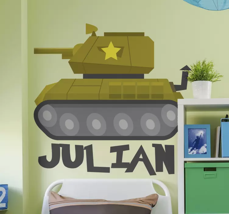 Tank Themed Decoration wall stickers for kid - TenStickers