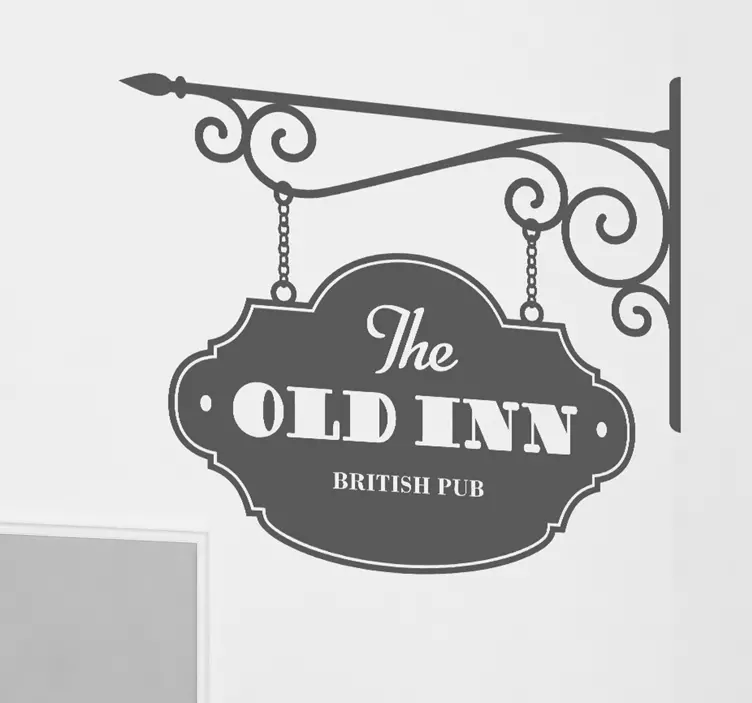 The Old Inn Pub Sticker - TenStickers