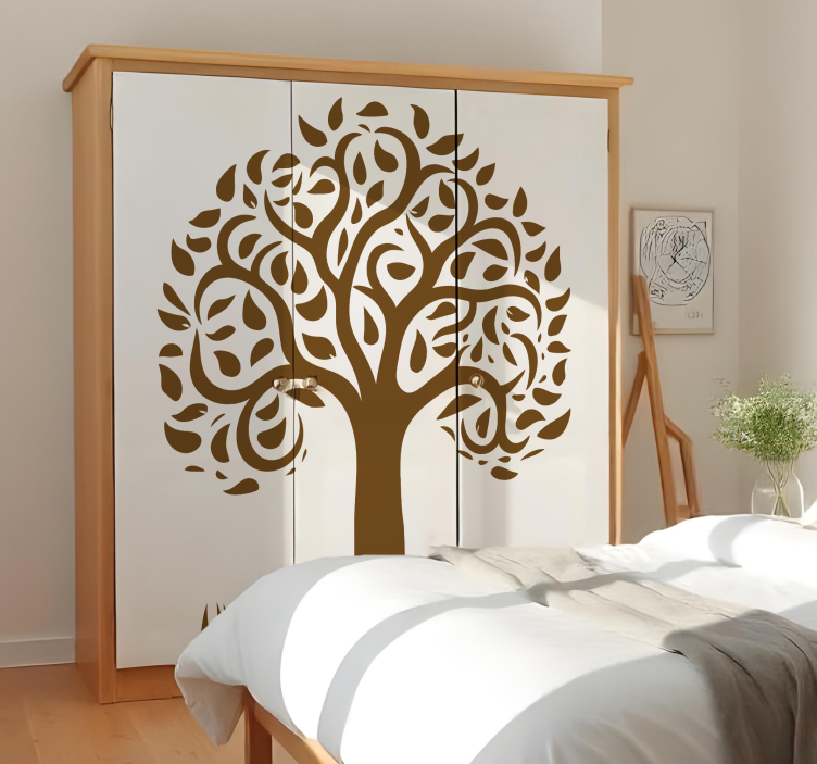tree with grass furniture sticker - TenStickers