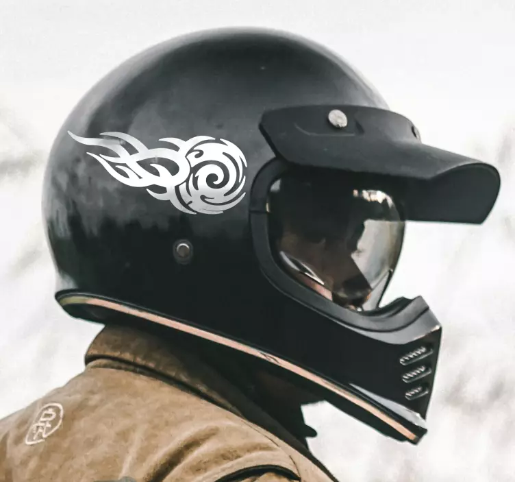 tribal for helmet motorcycle decal - TenStickers