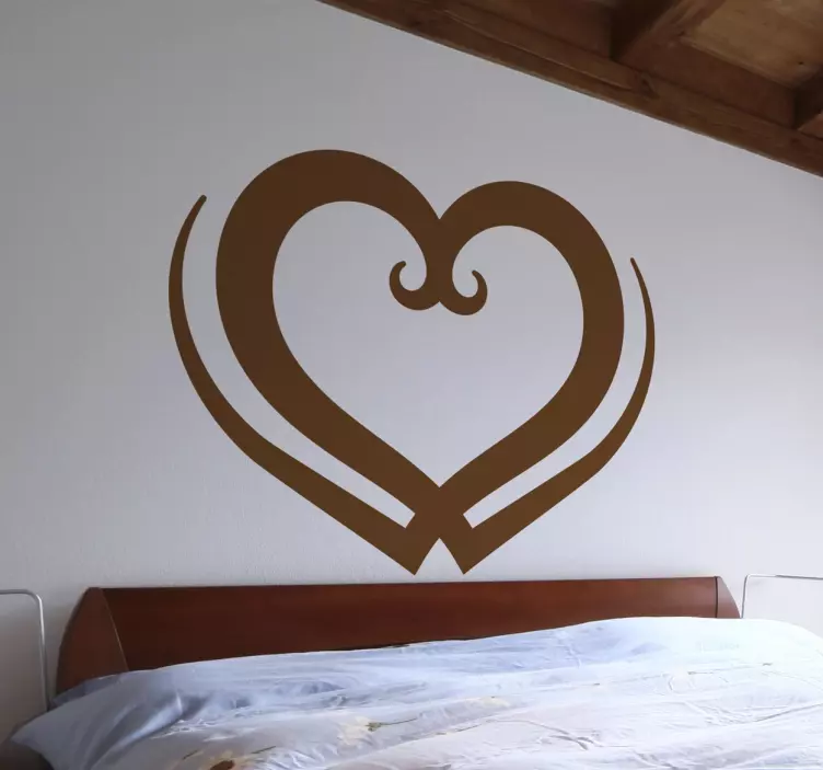 Tribal Heart Wall Art Decal - TenStickers