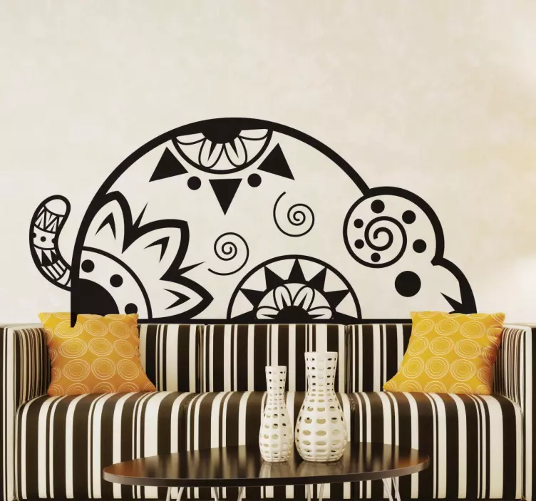 Tribal Rat Patterned Wall Sticker - TenStickers