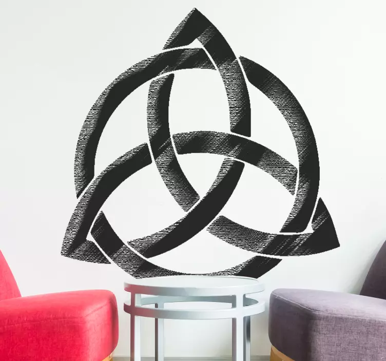 Triglav icon slavic god wall sticker - TenStickers