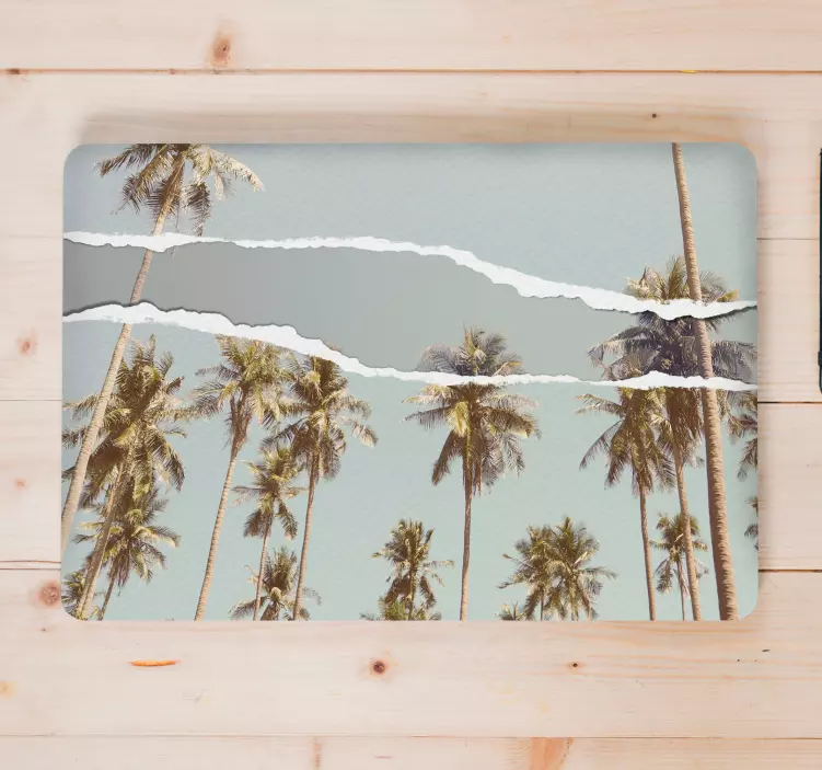 Tropical Palm Scenery laptop skin - TenStickers