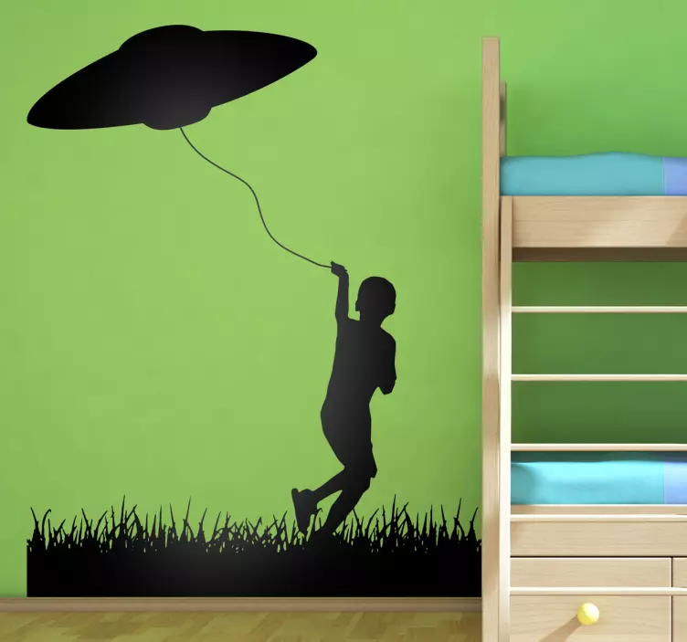 UFO Kite Wall Sticker - TenStickers