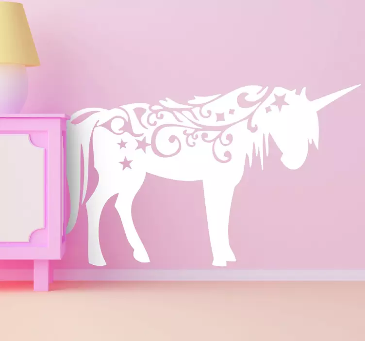 Unicorn Wall Decal for Kids - TenStickers