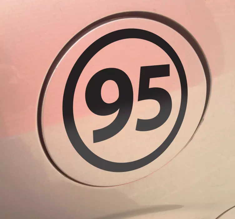 Unleaded 95 Vehicle Sticker - TenStickers