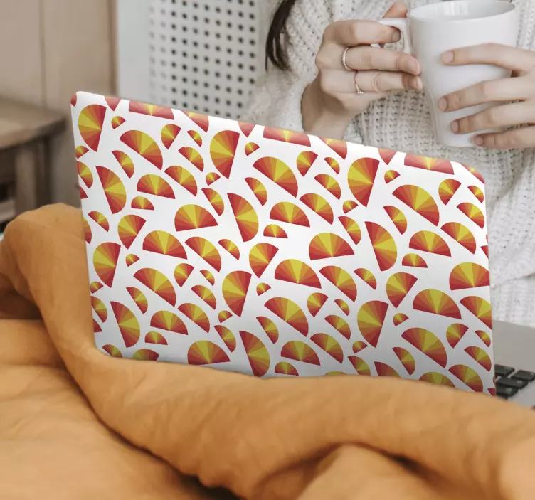 Vibrant Geometric Figures laptop skin - TenStickers