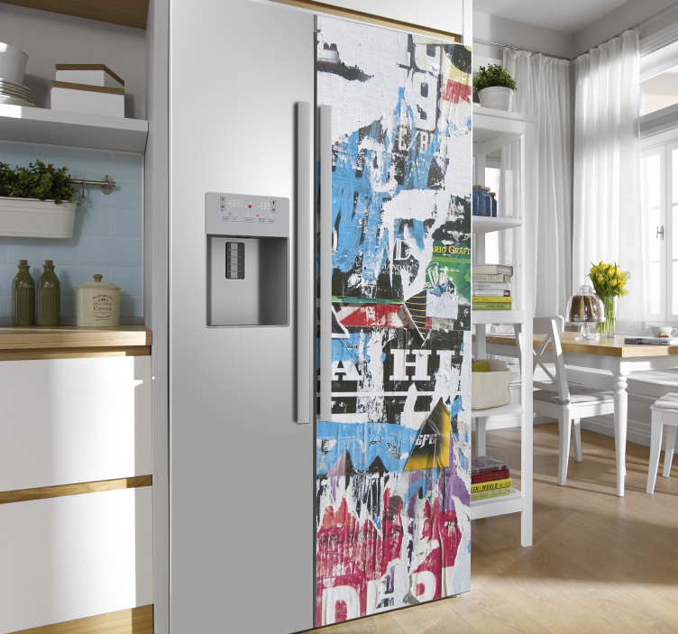 Vintage fridge vinyl sticker - TenStickers